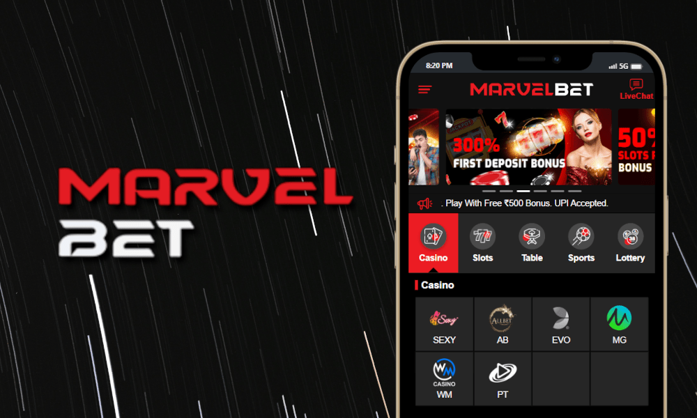 Register in online casino Marvelbet